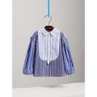 Burberry Burberry Contrasting Stripe Cotton Tunic Shirt, Size: 12y, Blue