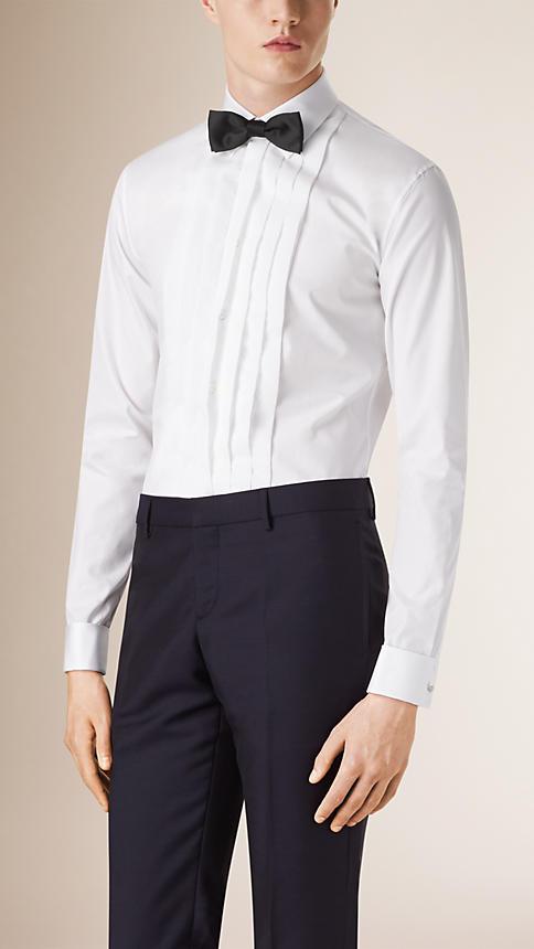 Burberry Slim Fit Cotton Dress Shirt