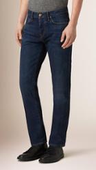 Burberry Straight Fit Japanese Selvedge Denim Jeans