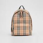 Burberry Burberry Vintage Check Nylon Backpack, Beige
