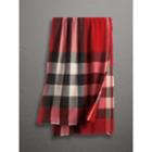 Burberry Burberry The Lightweight Check Cashmere Scarf, Red