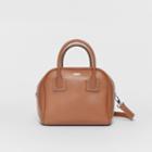 Burberry Burberry Small Leather Cube Bag, Brown