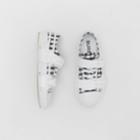 Burberry Burberry Gingham Cotton And Leather Webb Sneakers, Size: 43, White