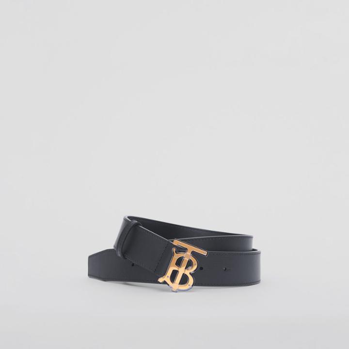 Burberry Burberry Monogram Motif Leather Belt, Size: 105