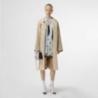 Burberry Burberry Eyelet Detail Cotton Car Coat, Size: 00, Beige