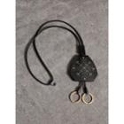 Burberry Burberry Riveted Leather Lanyard Key Charm