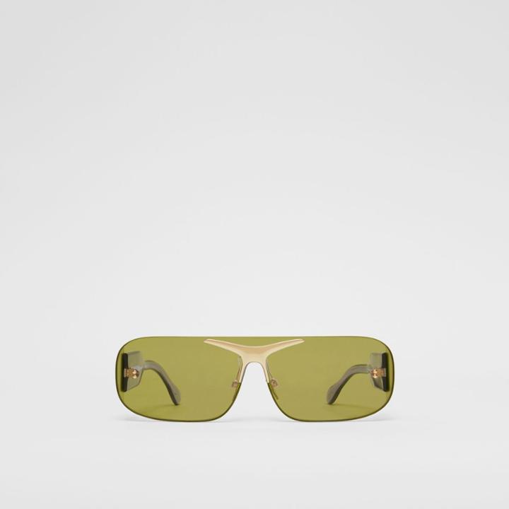Burberry Burberry Blake Shield Sunglasses, Green