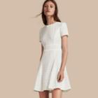 Burberry Burberry English Lace A-line Dress, Size: 12, White