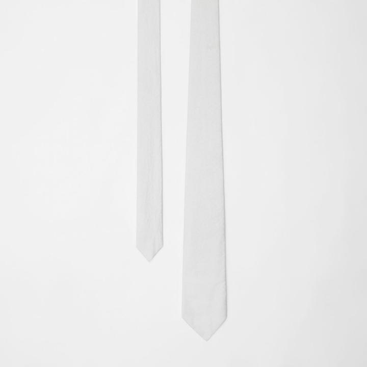 Burberry Burberry Classic Cut Monogram Silk Jacquard Tie, White