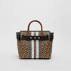 Burberry Burberry The Small Monogram Stripe E-canvas Belt Bag, Brown