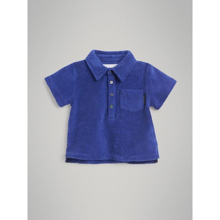 Burberry Burberry Towelling Polo Shirt, Size: 18m, Blue