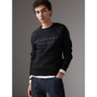 Burberry Burberry Embroidered Jersey Sweatshirt, Size: L, Black