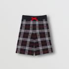 Burberry Burberry Childrens Check Merino Wool Jacquard Shorts, Size: 10y, Black