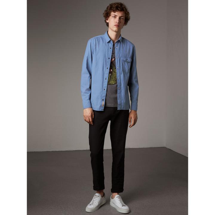 Burberry Burberry Japanese Denim Shirt, Blue