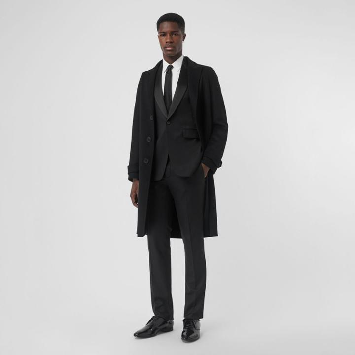 Burberry Burberry Classic Fit Wool Silk Tuxedo, Size: 50r, Black