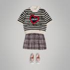 Burberry Burberry Scribble Check Gathered Silk Skirt, Size: 6y