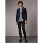 Burberry Burberry Soho Fit Velvet Tailored Jacket, Size: 40r, Blue