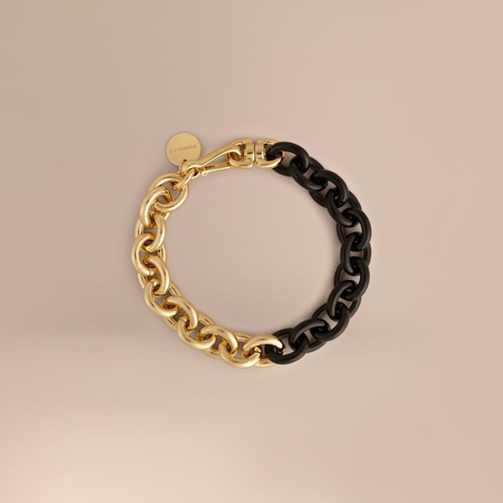 Burberry Burberry Metal Chain Link Necklace, Yellow