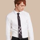 Burberry Burberry Slim Fit Stretch Cotton Poplin Shirt, Size: 15.5, White