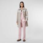 Burberry Burberry Horseferry Print Check Wool Blend Car Coat, Size: 02