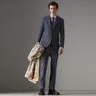 Burberry Burberry Soho Fit Three-piece Linen Wool Suit, Size: 52r, Blue