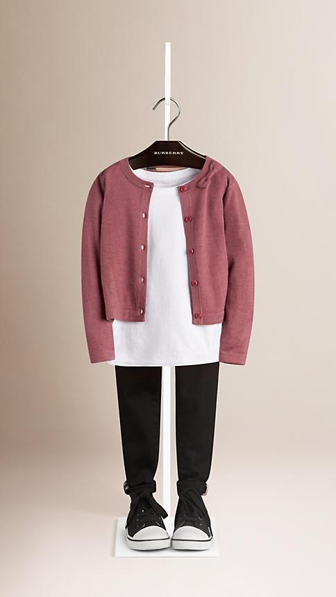 Burberry Bow Detail Cashmere Cardigan