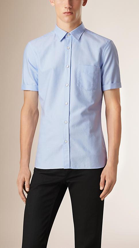 Burberry Brit Short-sleeved Cotton Oxford Shirt