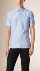 Burberry Brit Short-sleeved Cotton Oxford Shirt