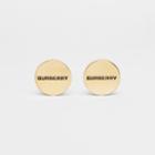 Burberry Burberry Engraved Gold-plated Cufflinks, Yellow