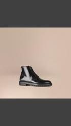 Burberry Brit Lace-up Leather Boots