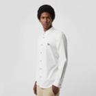 Burberry Burberry Contrast Button Stretch Cotton Shirt, Size: Xxxl, White