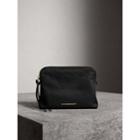 Burberry Burberry Large Zip-top Technical Nylon Pouch, Black