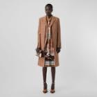 Burberry Burberry Waistcoat Detail Wool Tailored Coat, Size: 06, Bronze