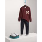 Burberry Burberry Long-sleeve Check Pocket Cotton T-shirt, Size: 14y, Red