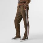 Burberry Burberry Monogram Stripe Print Cotton Trackpants, Size: L, Bridle Brown