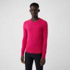 Burberry Burberry Crew Neck Cashmere Sweater, Size: L, Pink