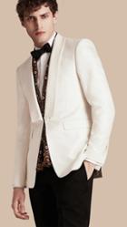 Burberry Slim Fit Cotton Silk Half-canvas Tuxedo Jacket