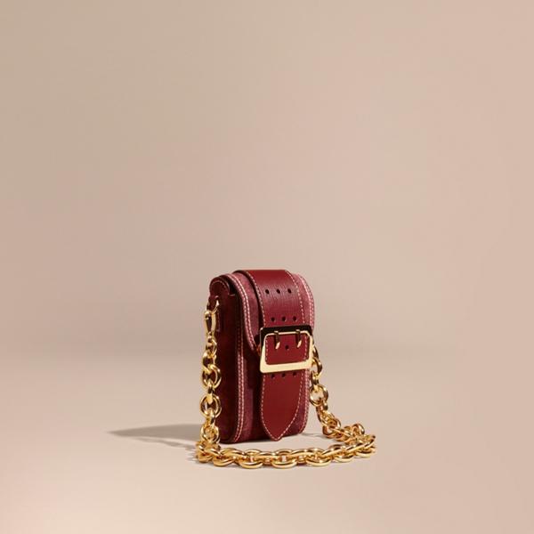 Burberry The Buckle Bag - Oblong In Suede