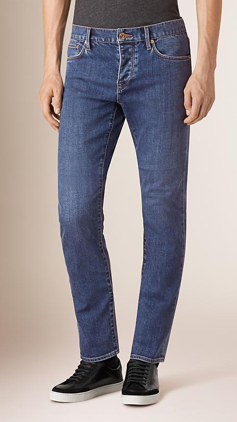 Burberry Straight Fit Stretch Japanese Denim Jeans