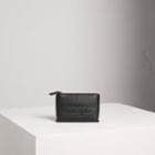 Burberry Burberry Small Embossed Leather Zip Pouch, Black