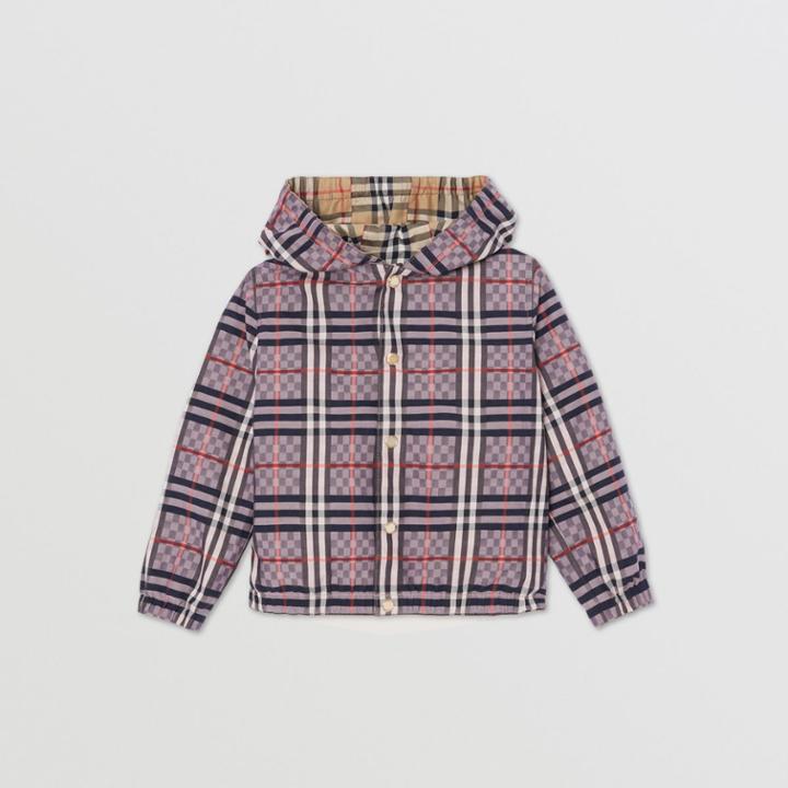 Burberry Burberry Childrens Reversible Check Stretch Cotton Jacquard Jacket, Size: 6y