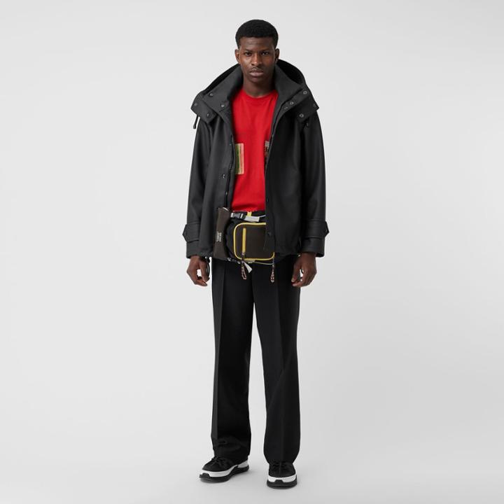 Burberry Burberry Detachable Hood Showerproof Jacket, Size: 44, Black