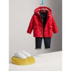 Burberry Burberry Check Detail Diamond-quilted Jacket, Size: 9m, Red