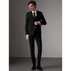 Burberry Burberry Slim Fit Wool Trousers, Size: 40, Black