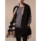 Burberry Burberry Check Cashmere And Merino Wool Stole, Brown