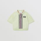 Burberry Burberry Childrens Monogram Stripe Print Cotton Piqu Polo Shirt, Size: 3y, Green