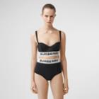 Burberry Burberry Logo Tape Bikini Briefs, Black