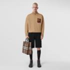 Burberry Burberry Letter Graphic Funnel Neck Wool Jacket, Size: M
