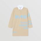 Burberry Burberry Childrens Long-sleeve Horseferry Print Cotton Dress, Size: 10y