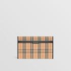 Burberry Burberry Medium 1983 Check And Leather Envelope Pouch, Black